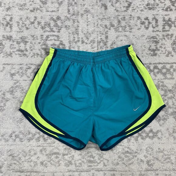 Nike Dri Fit Tempo Shorts Women's Drawstring Lined Green Shorts Size Small - Picture 1 of 6